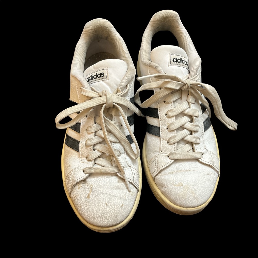 White adidas sneakers